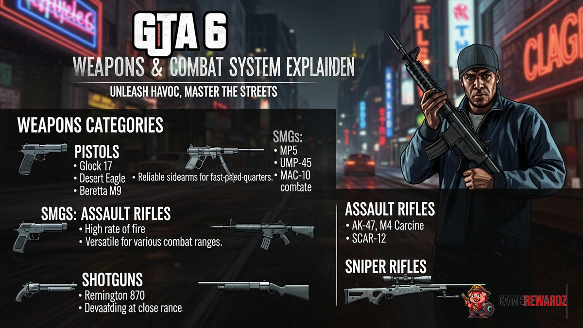GTA 6 Weapons &amp; Combat System Explained